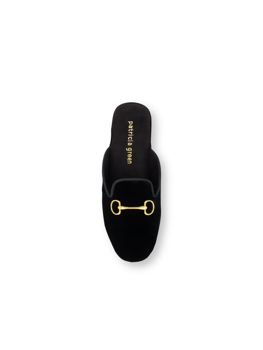 Milano Embroidered Velvet Slipper