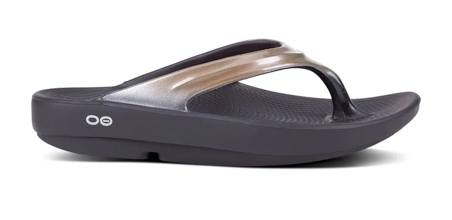 Oofos Women's Oolala Luxe Recovery Thong Sandal - Latte