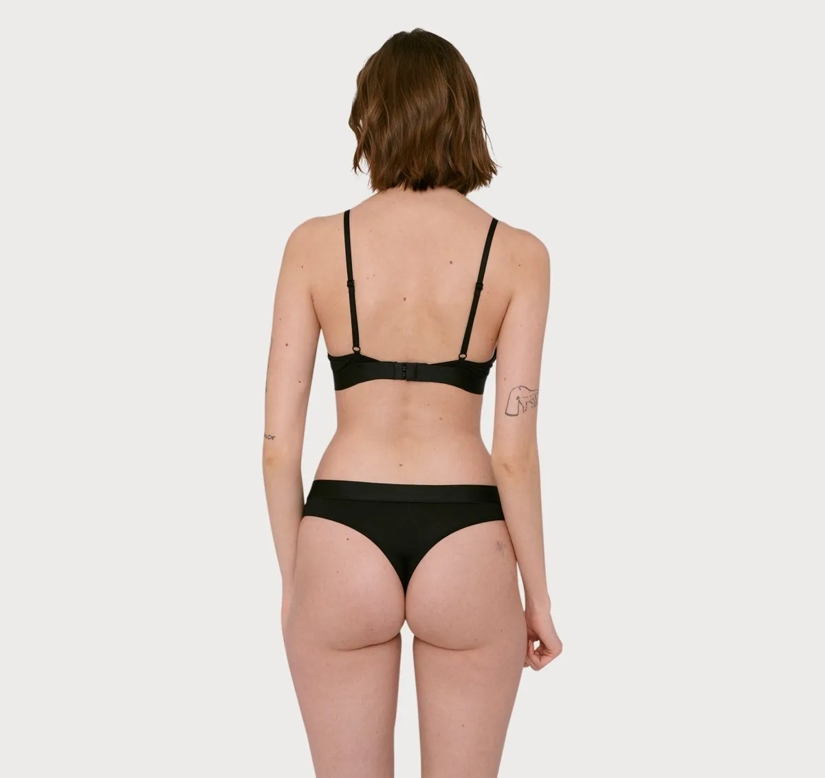 Organic Basics Soft Touch Thong Black