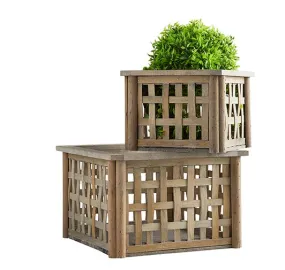 Outdoor Square Bins