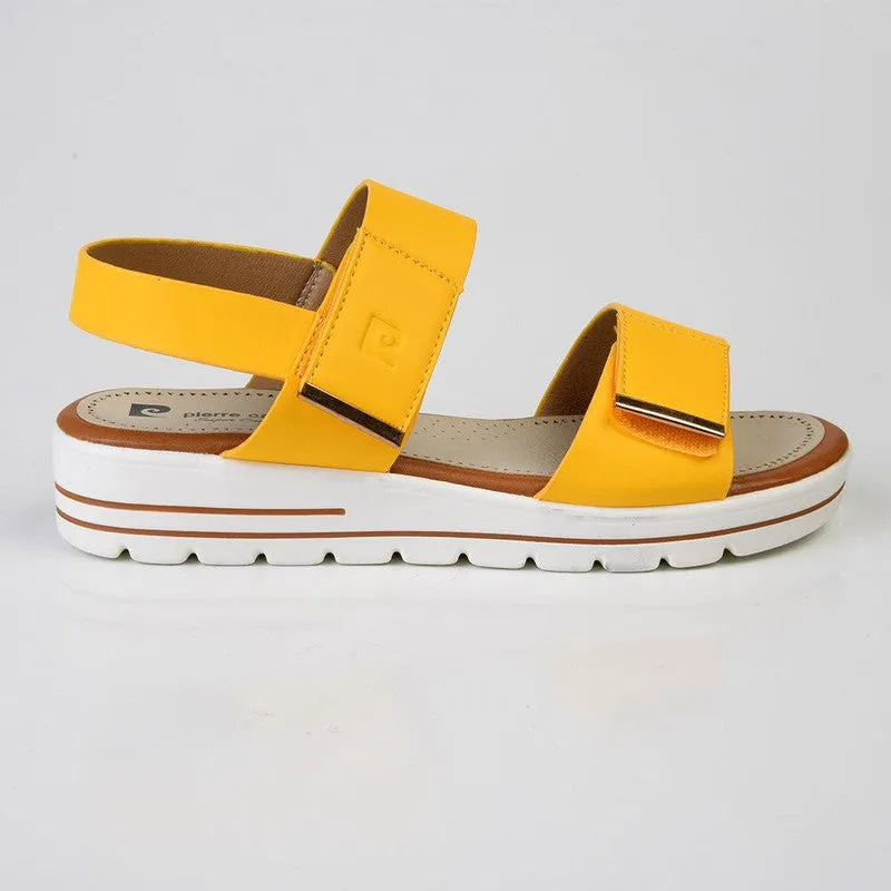 Pierre Cardin Fiona 2 Strap Sandals - Yellow