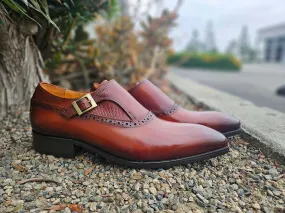 Plain Toe Single Monk Loafer