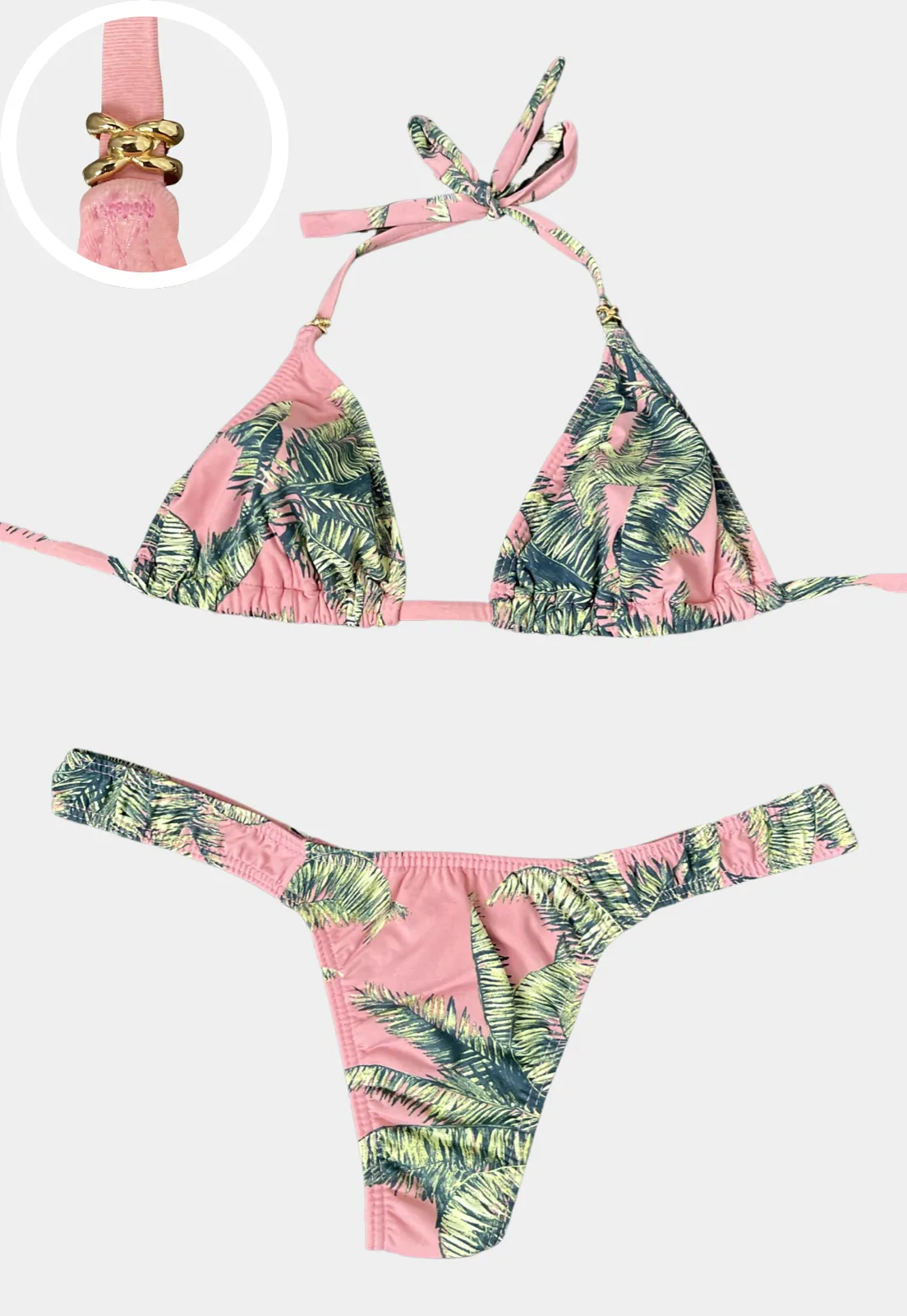 Printed Thong Bikini