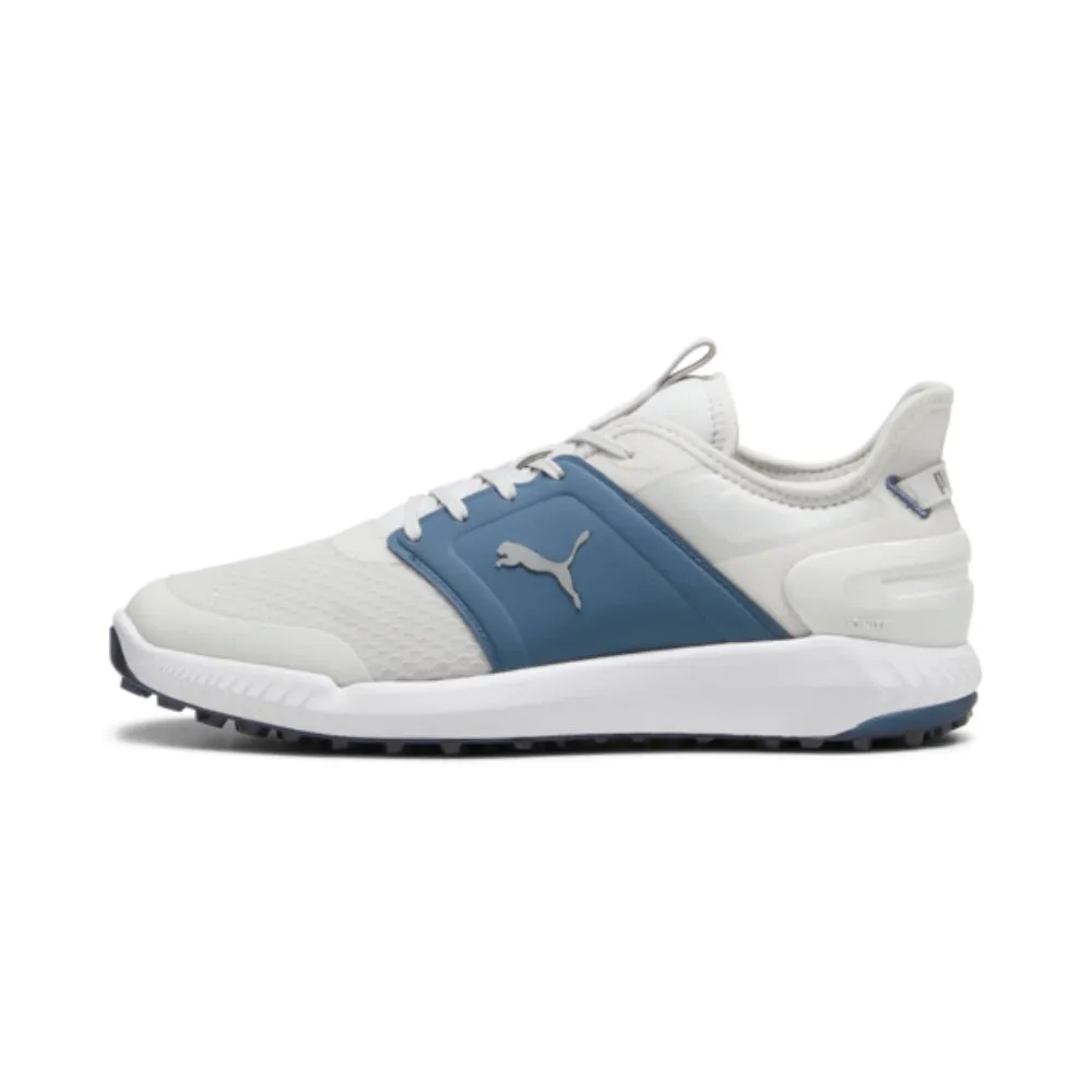 Puma Men's IGNITE ELEVATE Spikeless Golf Shoe - Feather Gray/Evening Sky /Puma White