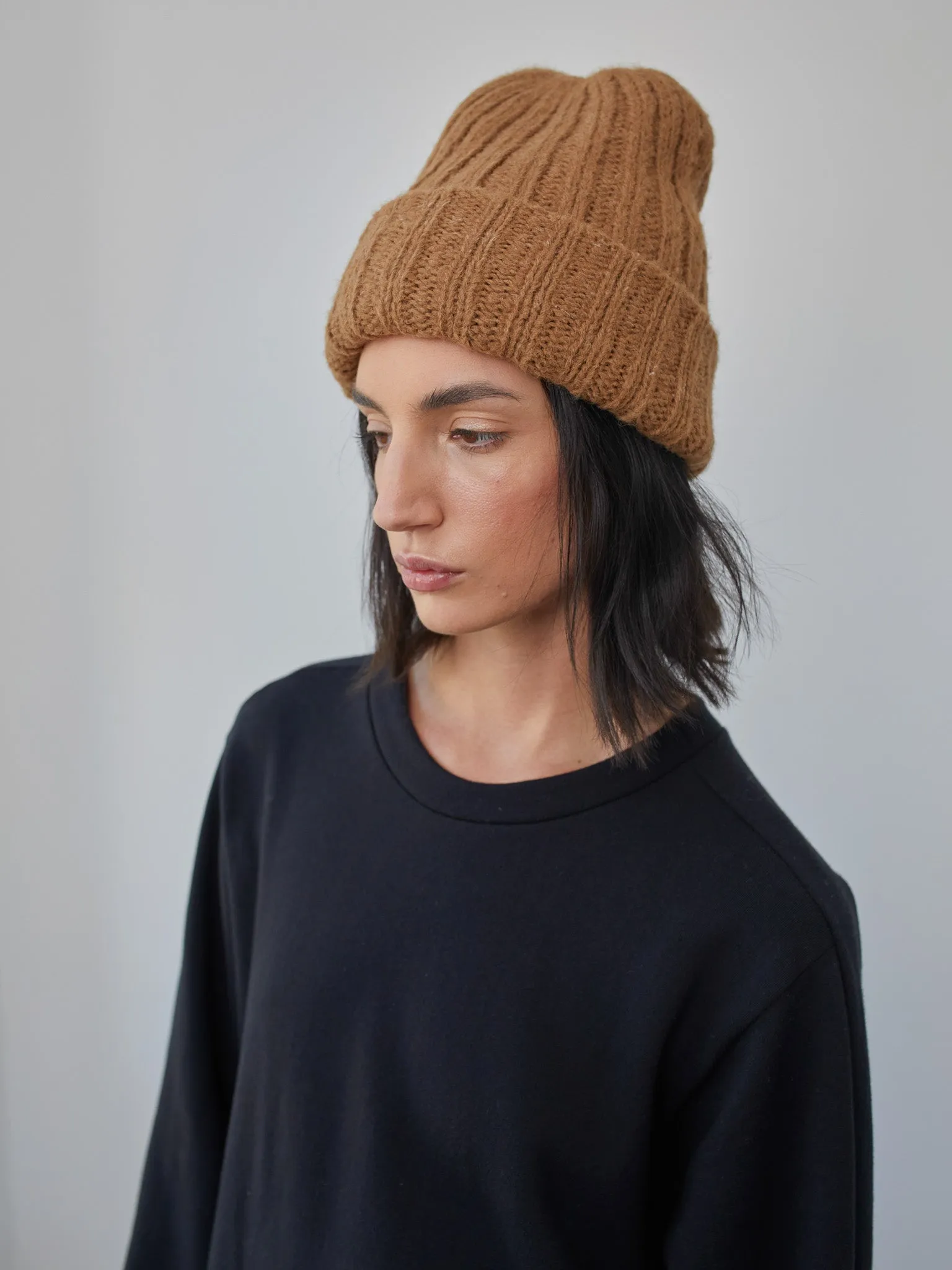 Rib Hat in Fawn