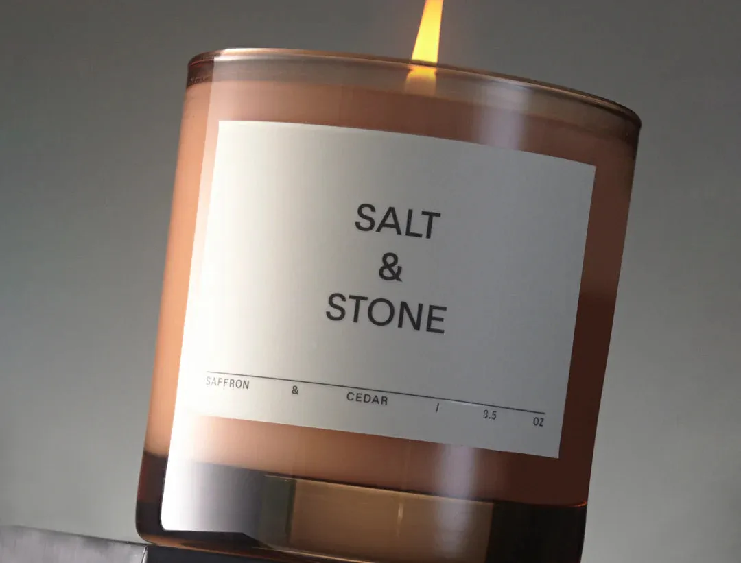 Salt & Stone :: Saffron & Cedar Candle