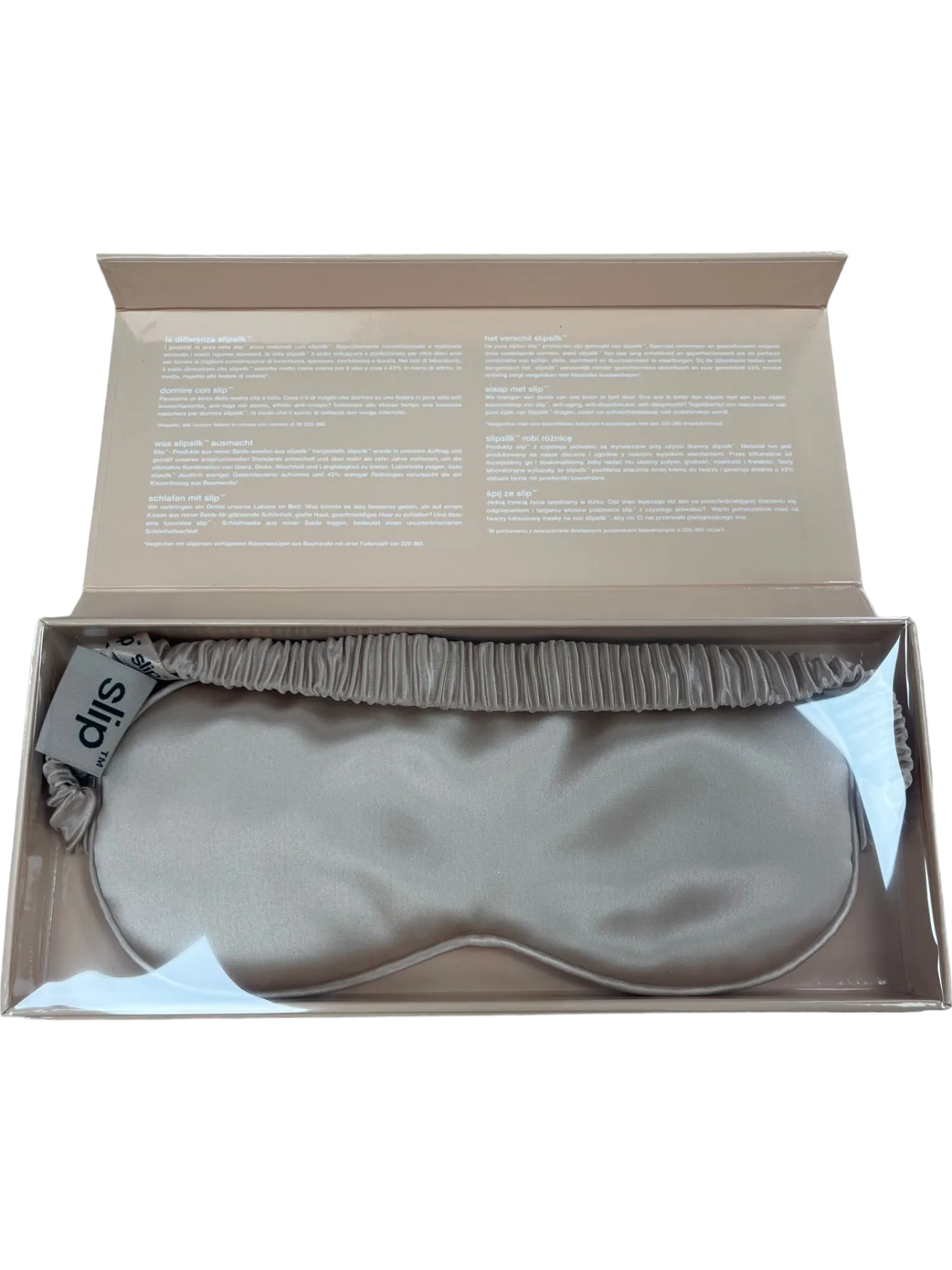 Slip Nude Silk Soft Sleep Mask with Elastic Band