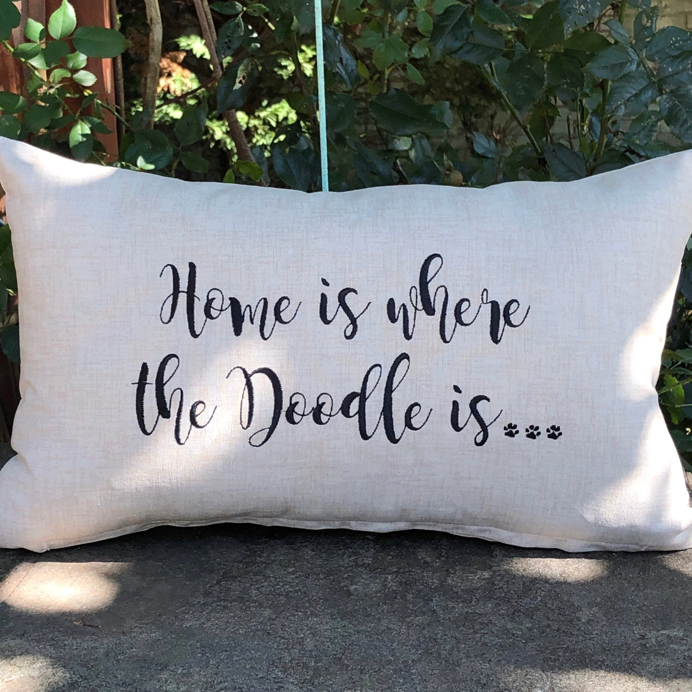 Throw Pillows ... Home is Where the Golden is ...