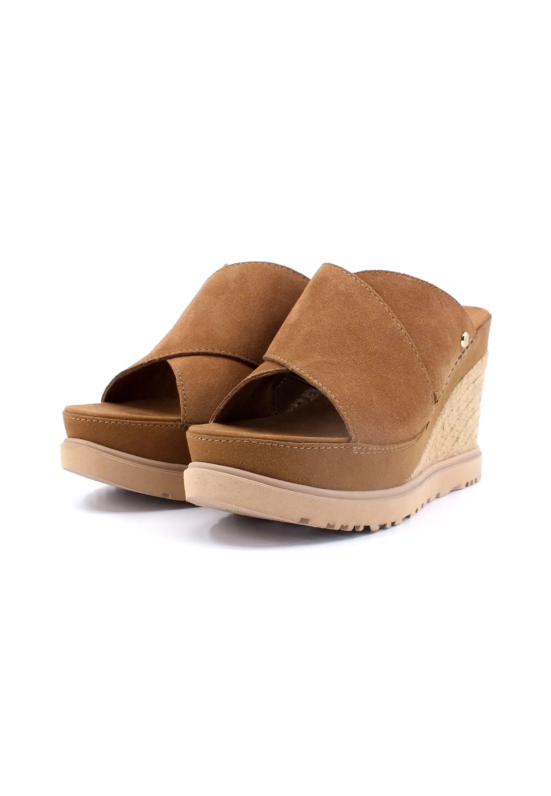 UGG About Slide Ciabatta Zeppa Donna Chestnut W1139291