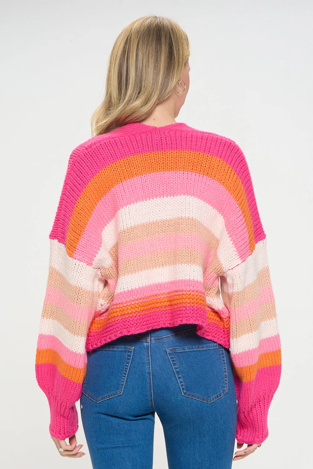 Vivid Air Striped Cardigan