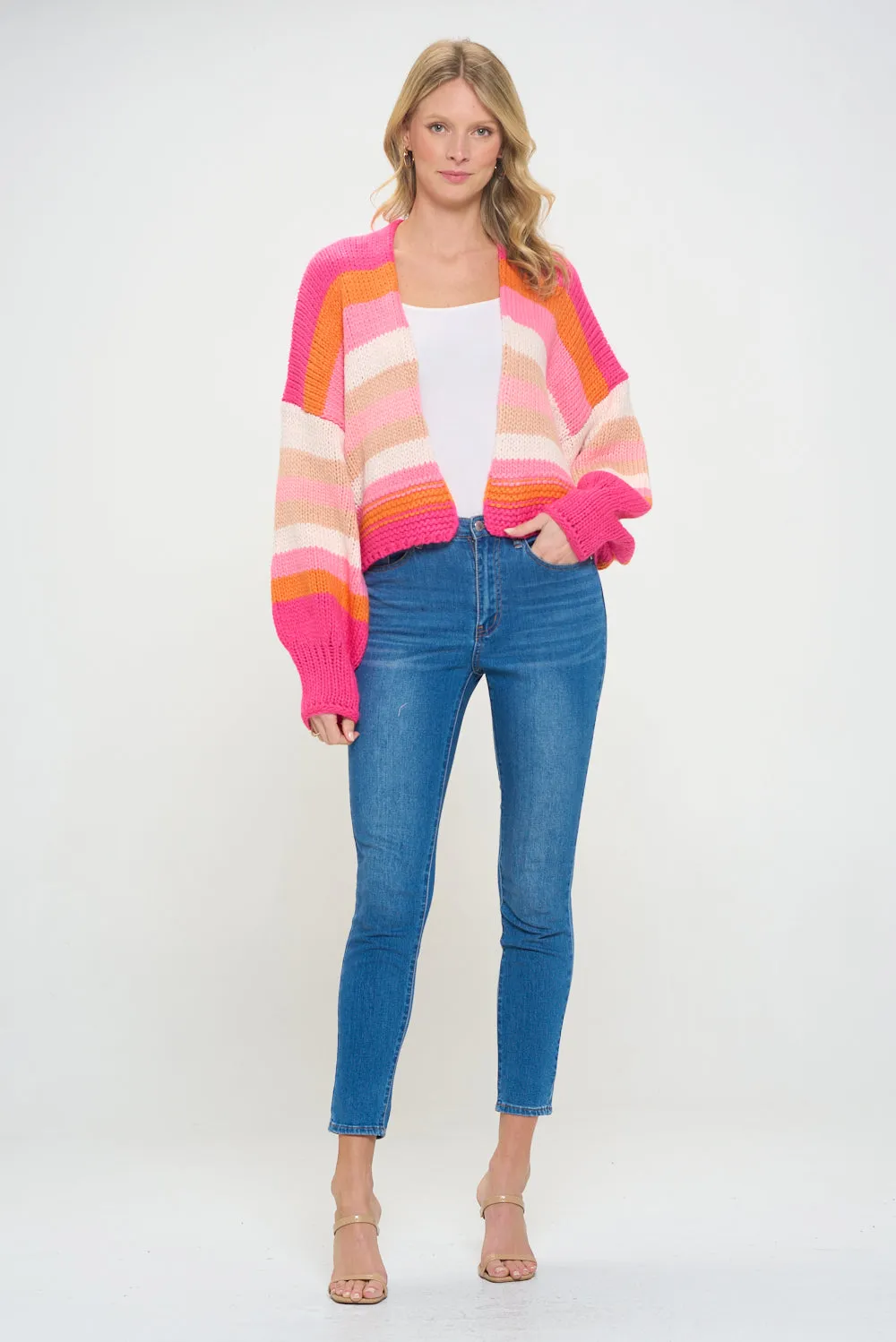 Vivid Air Striped Cardigan