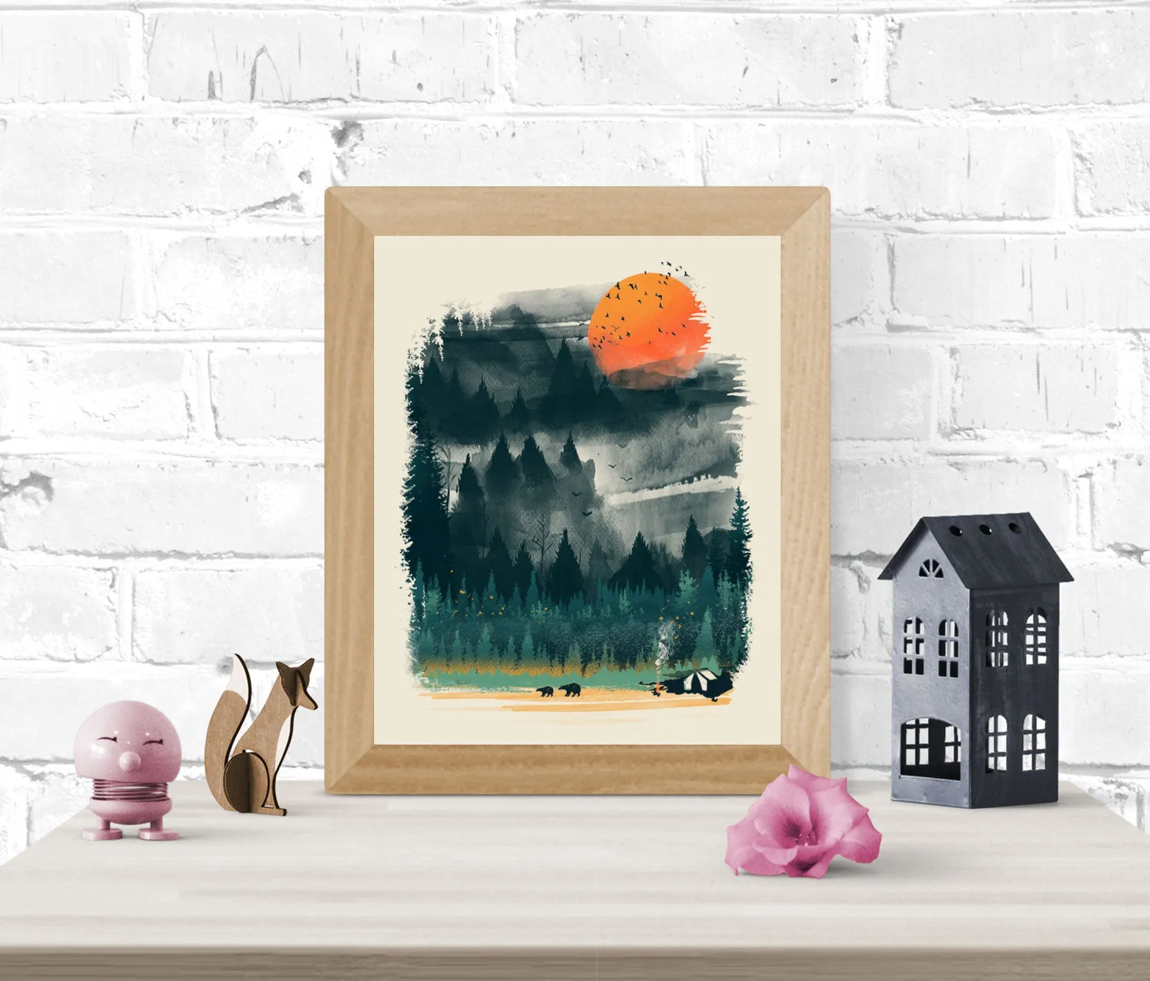 Wilderness Camp Print