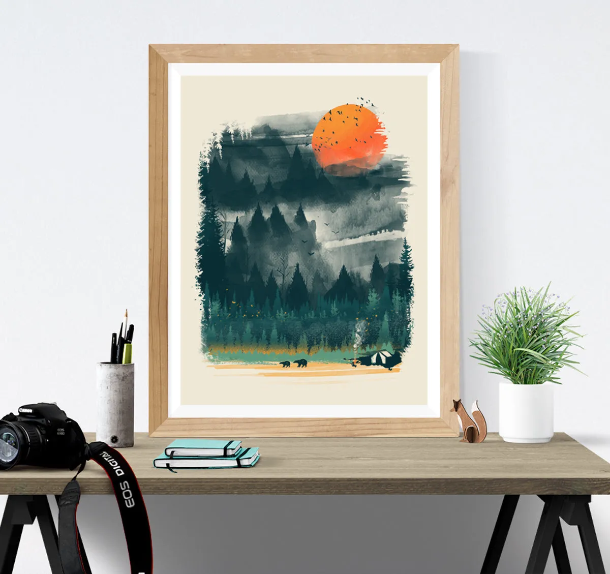 Wilderness Camp Print