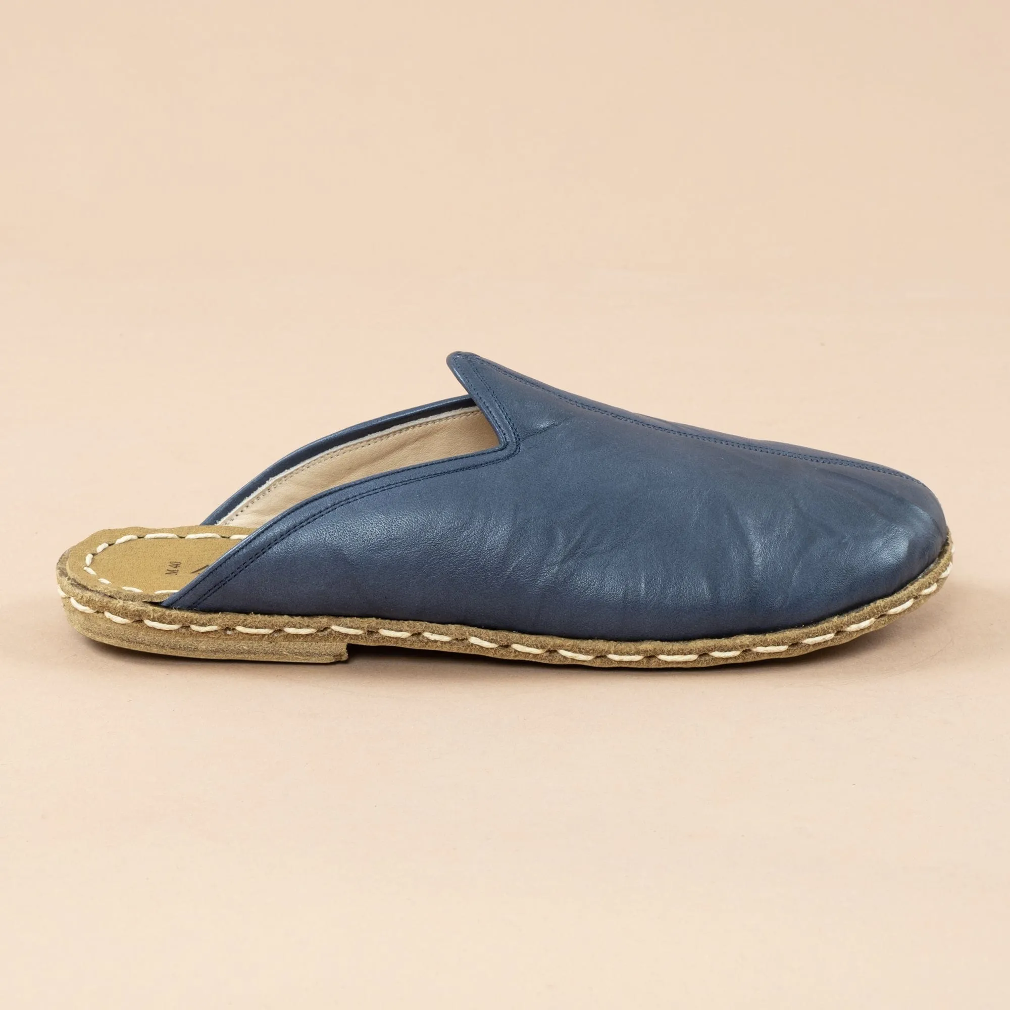 Women's Navy Barefoot Slippers