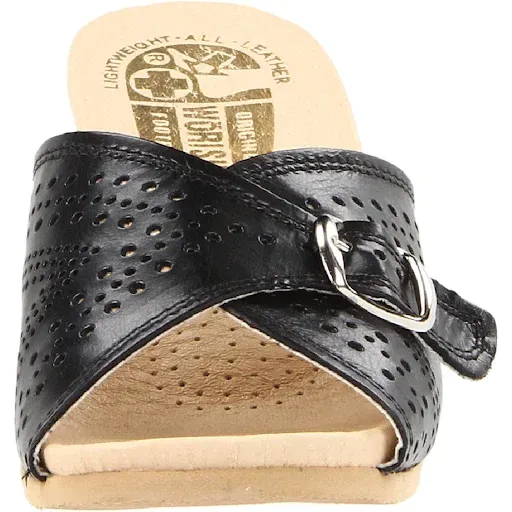 Worishofer Women's 251 Slide Black Leather