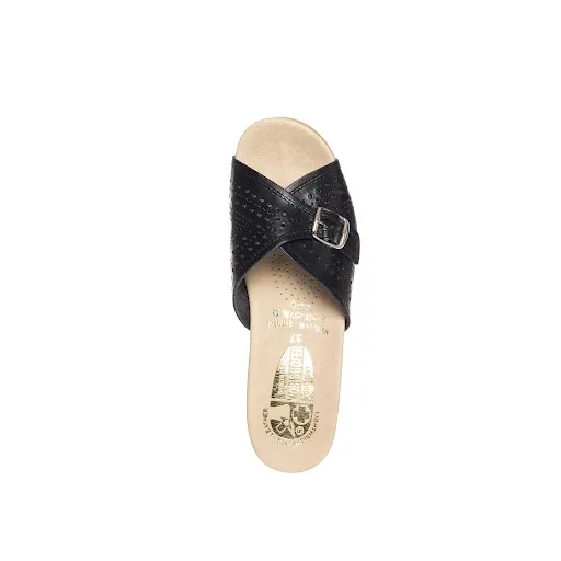 Worishofer Women's 251 Slide Black Leather