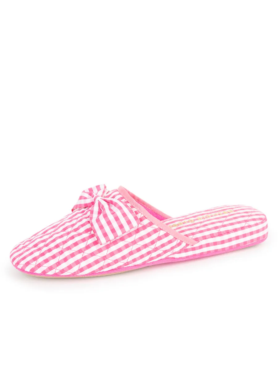 Zoe Gingham Check Slipper