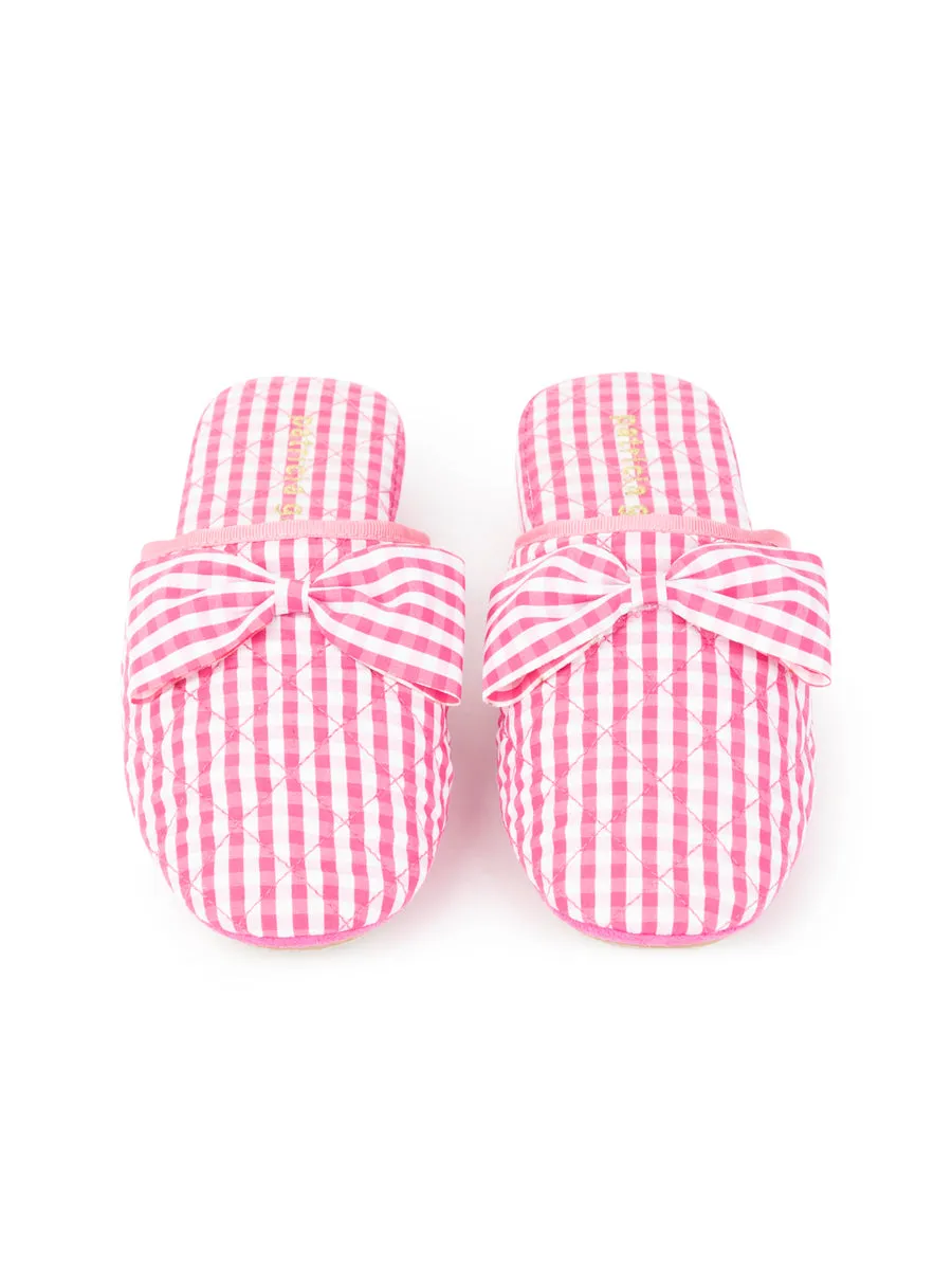 Zoe Gingham Check Slipper