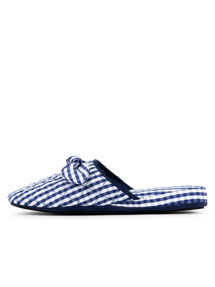 Zoe Gingham Check Slipper